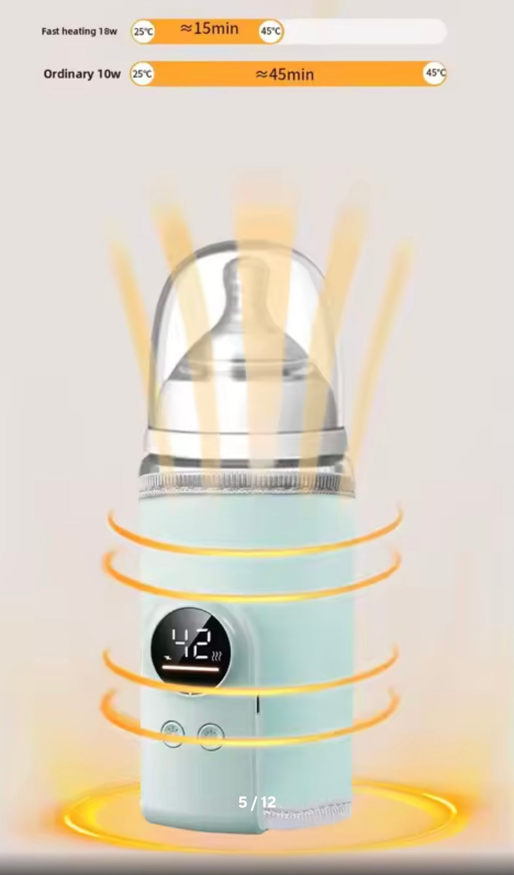 Chauffe biberon portable